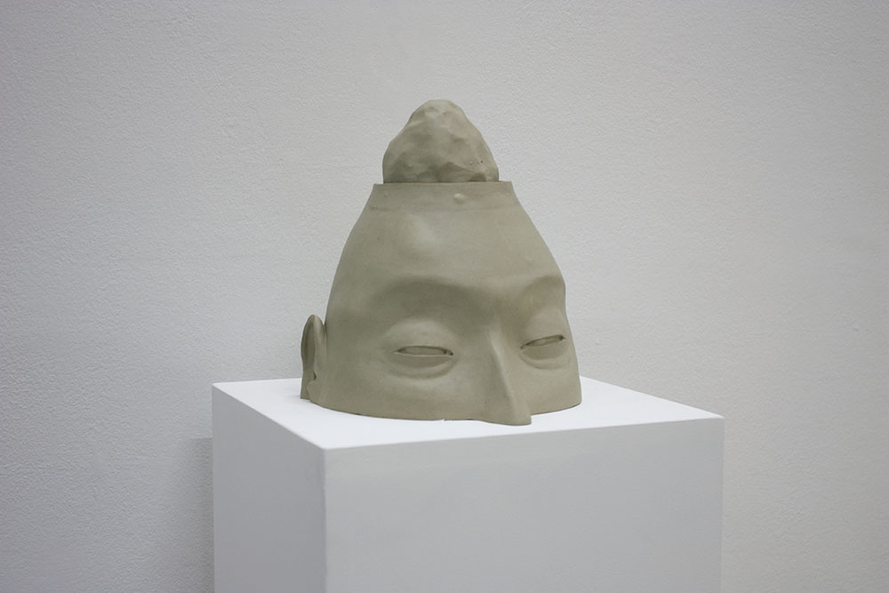 sculpture tête céramique